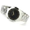 Skyline Swiss Quartz Watch, Black Dial With Stainless Steel Bracelet