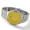 Elixir Quartz Watch, Yellow Dial With Stainless Steel Bracelet