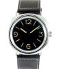 Vintage 3646 Handwinding Watch, Black Dial With Leather Strap