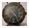 Oceano Automatic Divers Watch, Blue Carbon Dial With Leather Strap