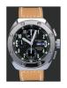 Thunderbolt Automatic Chronograph, Black Dial With Brown Leather Strap