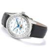 Ambassador Swiss II Watch, Silver Dial With Leather Strap
