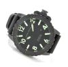 Transocean 52 Divers Watch, Black Dial With Rubber Strap
