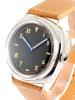 Vintage Kampfschwimmer Handwinding Watch, Black Dial With Leather Strap
