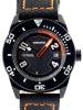 Aqualuna Gray Pro Divers Watch, Grey Dial With Leather Strap