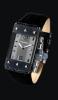 Paradox PX3001 Watch, Black Dial/Clear Glass With Leather Strap