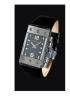 Paradox PX1001 Watch, Black Dial/Clear Glass With Leather Strap