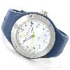 Ameoba Swiss GMT Watch, Blue Case With Rubber Strap
