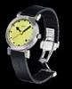 Offroad "Classic" Automatic Watch, Yellow Dial With Rubber Strap