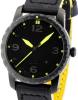 Reaper Automatic Watch, Black Dial With Black Leather Strap