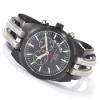 Hydraumatic Black Swiss Chronograph, Black Dial With Stainless Steel Cuff Bracelet