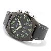 Decoy Quartz Chronograph, Black Dial With Leather Strap