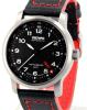 Voyageur GMT Automatic Watch, Black Dial With Leather Strap