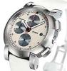 XE-5000 "Ivory" Chronograph, White Dial With Rubber Strap