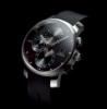 Piccadilly Automatic Chronograph, Black Dial With Leather Strap