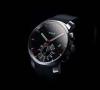 Piccadilly "Hours" Automatic Chronograph, Black Dial With Leather Strap