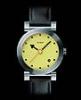 Offroad "Classic" Automatic Watch, Yellow Dial With Leather Strap