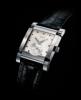 Avenue "Petite Seconde" Automatic Watch, White Dial With ReptileLook Leather Strap