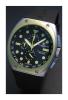 Super Avio Chronograph, Black Dial/Green Numerals With Rubber Strap