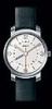 Piccadilly "GMT" Automatic Watch, White Dial With Leather Strap