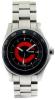 Zeta Code Red Divers Watch, Black/Red Dial With Stainless Steel Bracelet