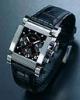 Avenue Automatic Chronograph, Black Dial With ReptileLook Leather Strap