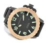 Transocean 52 Divers Watch, Black Dial With Rubber Strap
