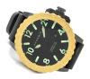 Transocean 52 Divers Watch, Black Dial With Rubber Strap