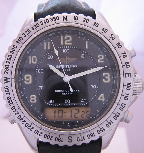 used pre owned breitling intruder reveil chronograph this is a