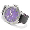 Decoy Watch, Purple Dial / Green Numerals, Leather Strap