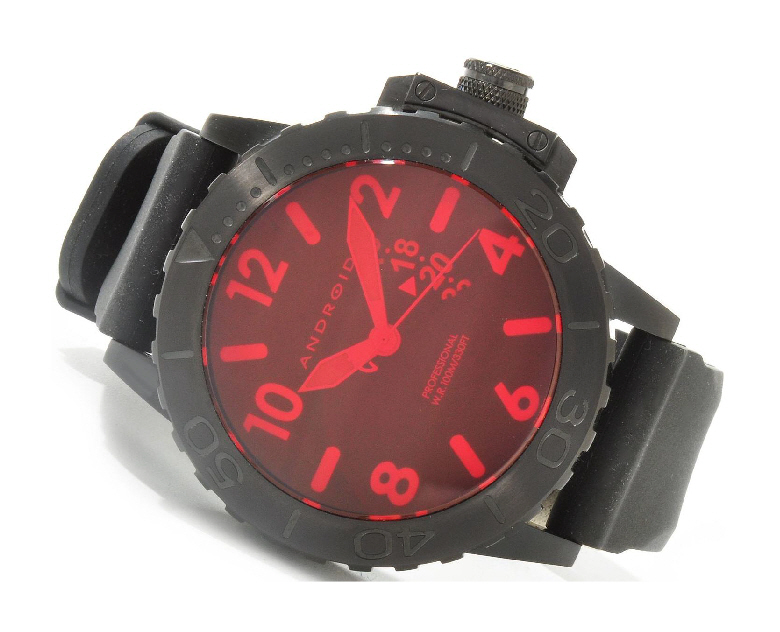 Transdivemaster Limited Edition Night Vision With Rubber Strap  