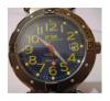 Oceano Automatic Divers Watch, Blue Carbon Dial With Rubber Strap