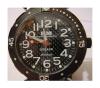 Oceano Automatic Black IP Divers Watch, Black Carbon Dial With Rubber Strap