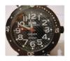 Oceano Automatic Black IP Divers Watch, Black Carbon Dial With Rubber Strap