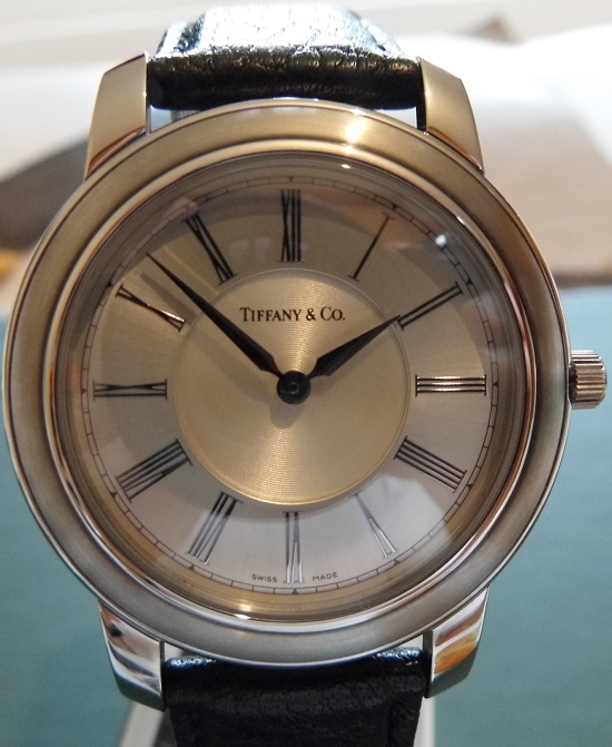 Tiffany Grand Resonator, Silver Dial, Black Leather Strap