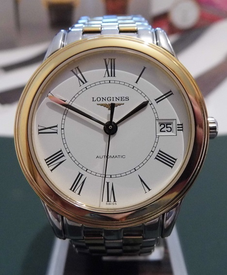 Longines Flagship Bicolour, White Dial, Bracelet
