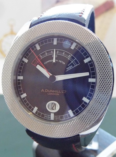 Dunhill Wheel Pressurehead Automatic, Black Dial, Leather strap