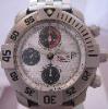 Sector Diving Team 1000 Chronograph, Silver Dial, Titanium Bracelet