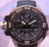 Seiko 5 Map Meter Automatic Watch, Black Dial With Black Bracelet