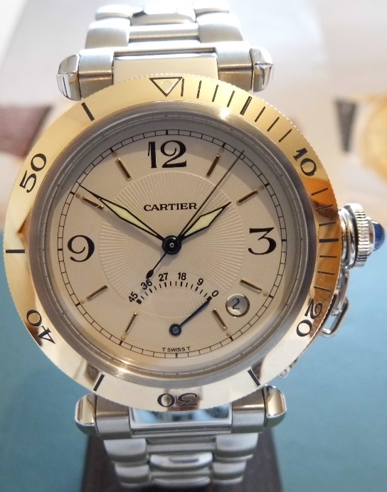 Cartier Pasha Power Reserve, White Dial, Bracelet