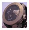 Meccaniche Veloci Corsa Corta Watch, Black Dial With Leather Strap