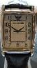 Emporio Armani Tank Watch, Silver Dial, Leather Strap