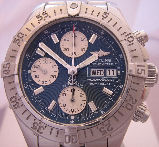 Breitling SuperOcean Chronograph, Blue Dial With Bracelet