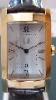 Dunhill Facet Gold IP Quartz, White Dial, Brown Leather Strap
