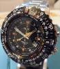 Seiko Kinetic Multifunction, Black Dial, Steel Bracelet