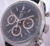 Tag Heuer Carrera Classic Chronograph, Black Dial, Leather Strap