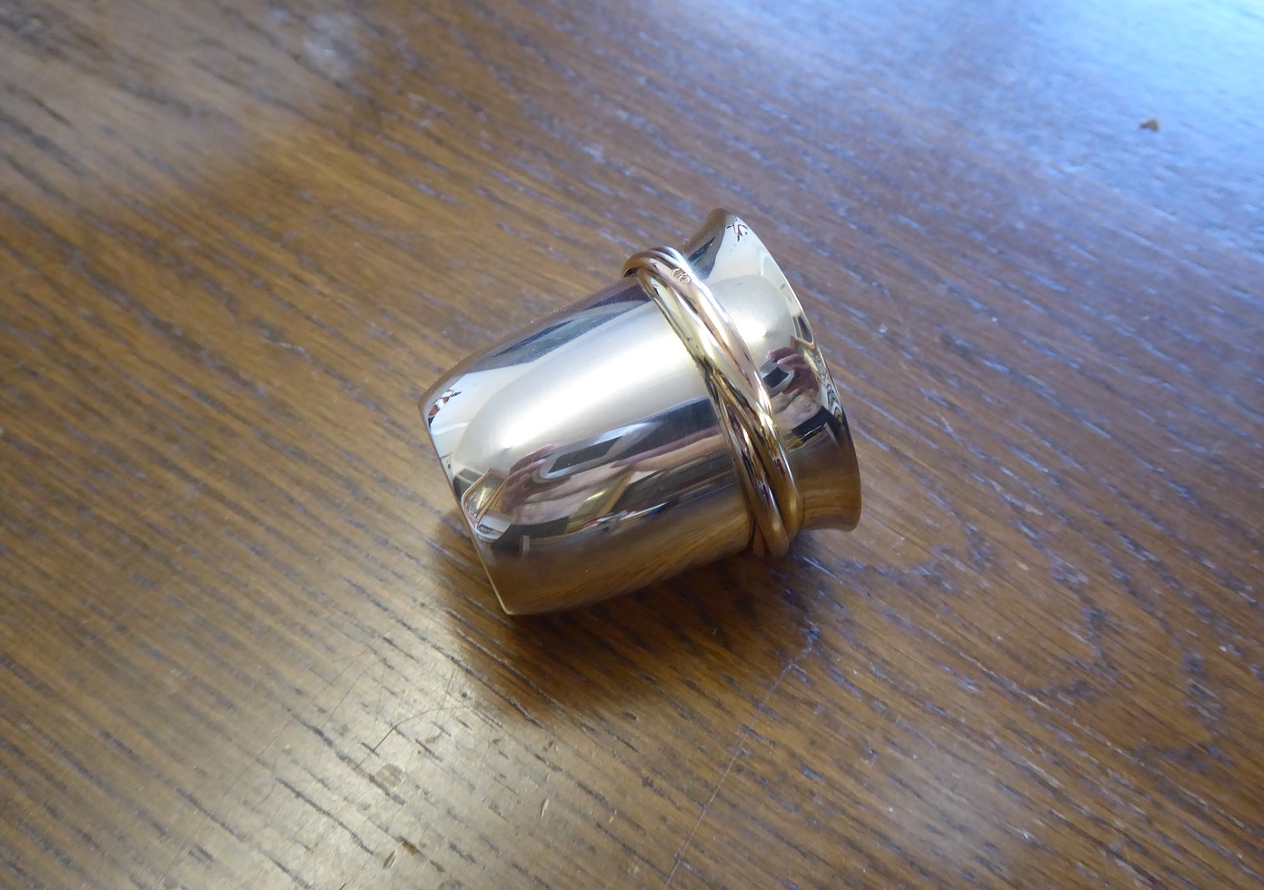 A Cartier Trinity Sterling Silver Cup