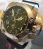 Technomarine Blackwatch Quartz Chronograph, Black Dial, Rubber Strap