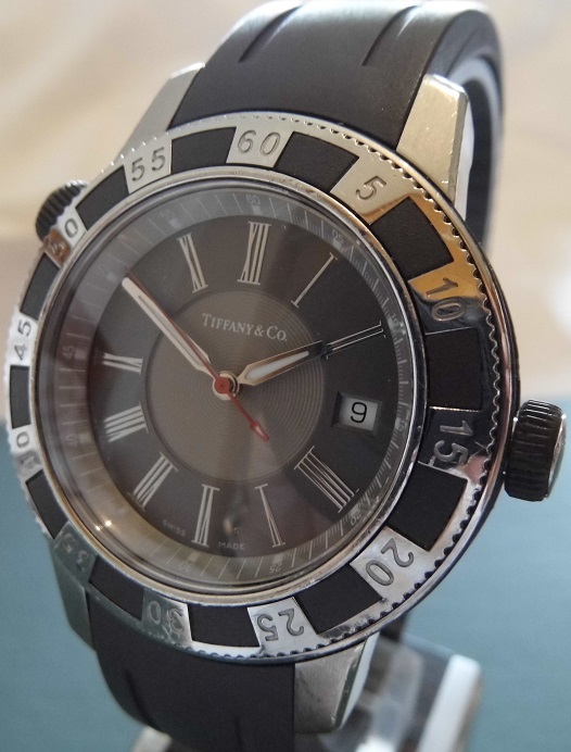 Tiffany T57 Quartz Resonator, Grey Dial, Rubber & Steel Straps