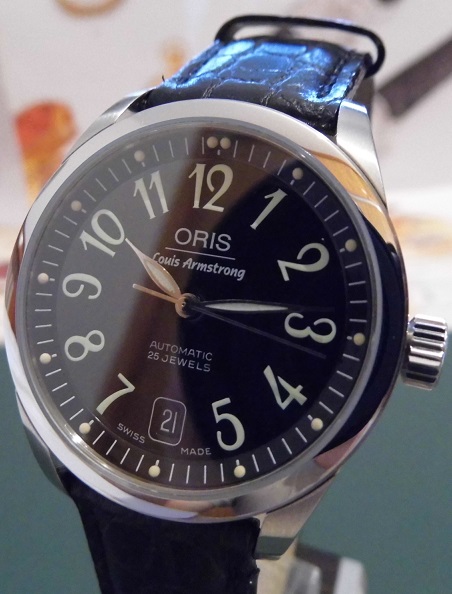 Oris Louis Armstrong Ltd Edition, Black Dial, Black Strap